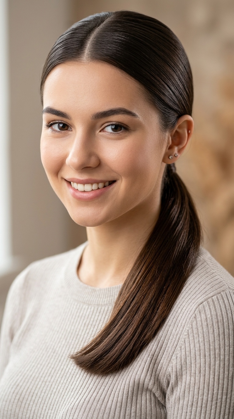 Sleek Low Ponytail