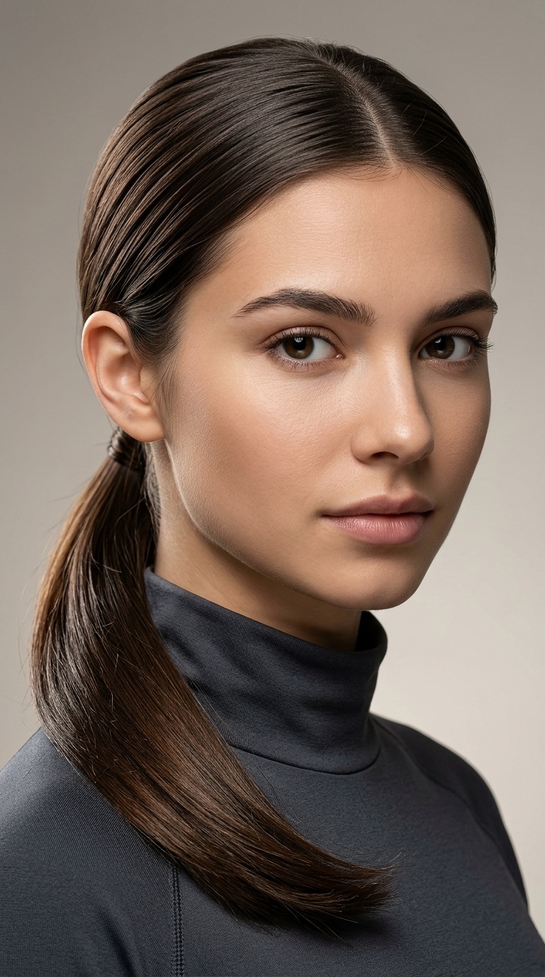 Sleek Low Ponytail