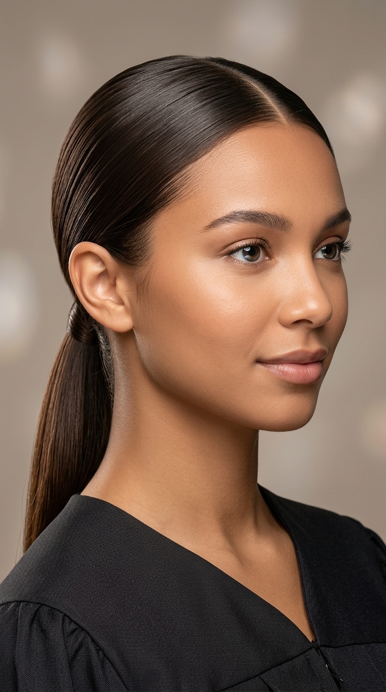 Sleek Low Ponytail