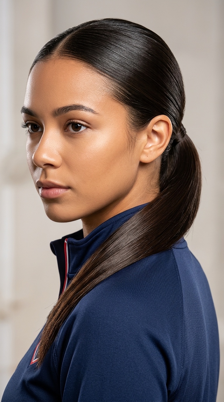 Sleek Low Ponytail