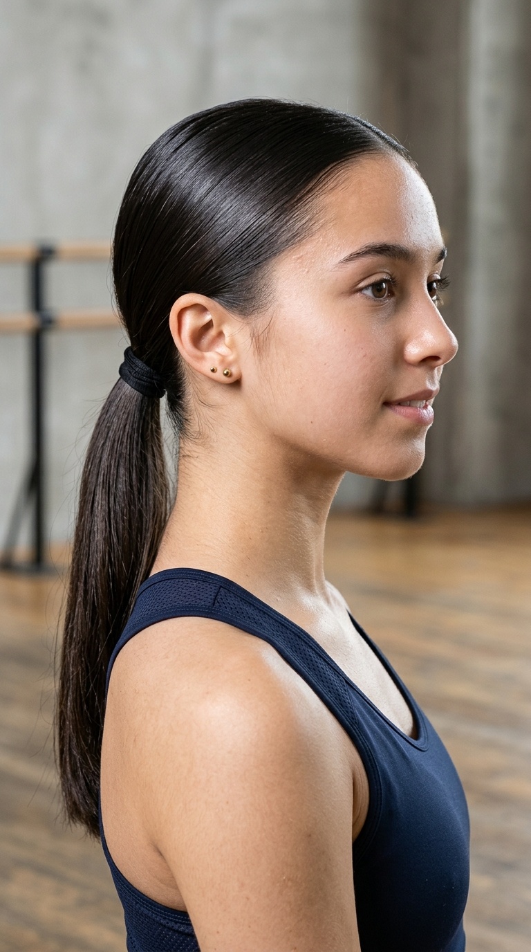 Sleek Low Ponytail