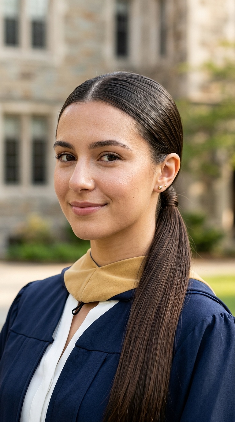 Sleek Low Ponytail