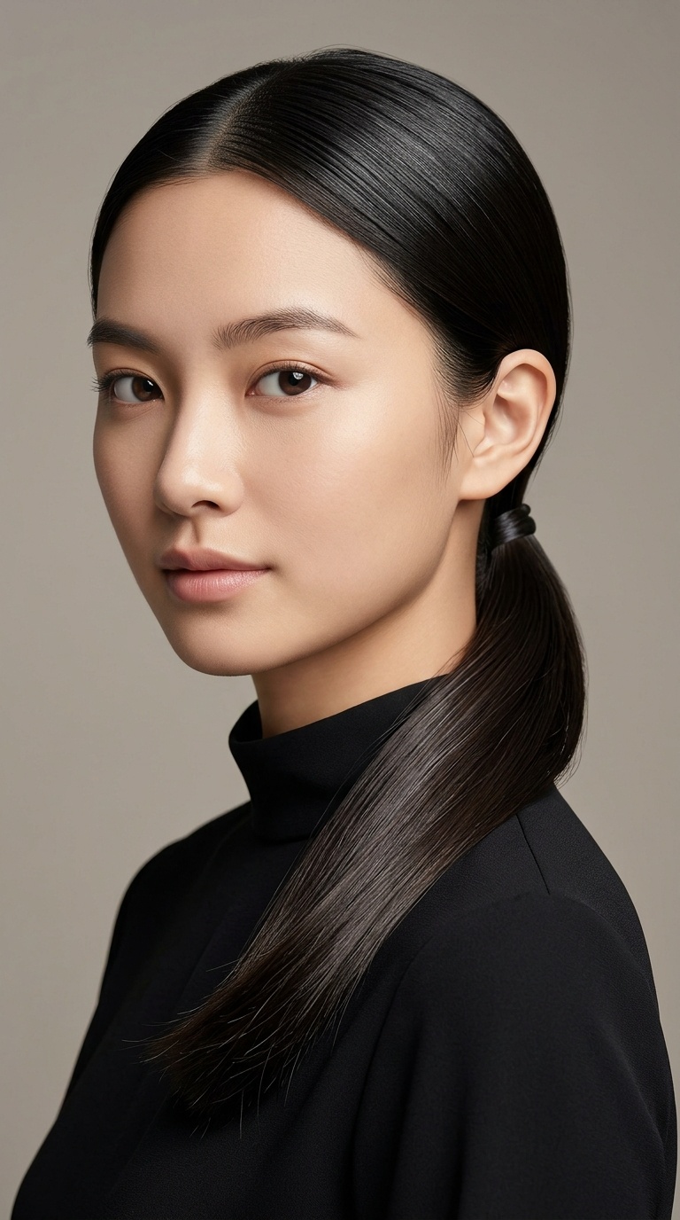 Sleek Low Ponytail