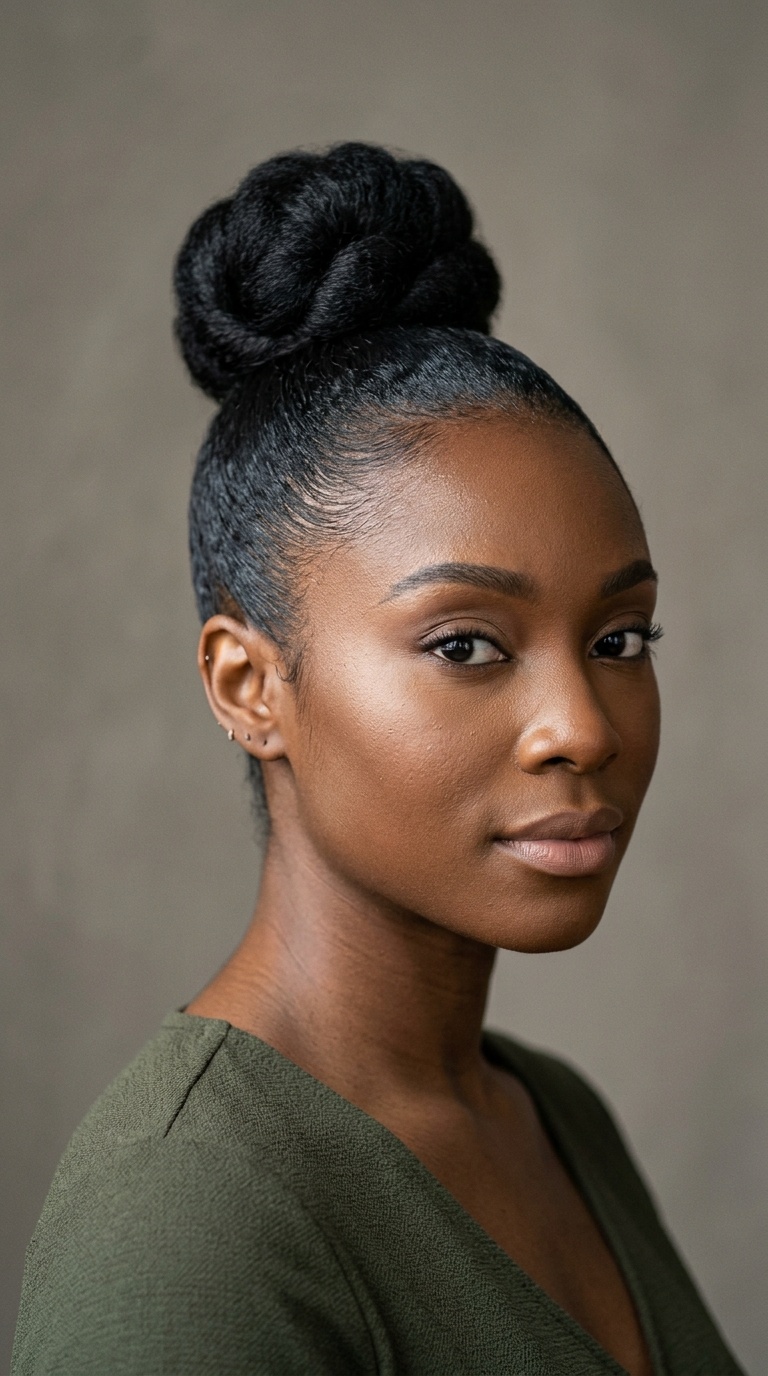 Sleek Mid-Height Ballerina Bun