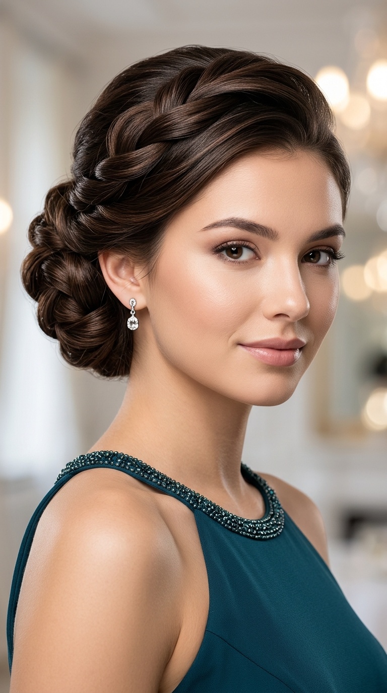 Sleek Multi-Twist Updo