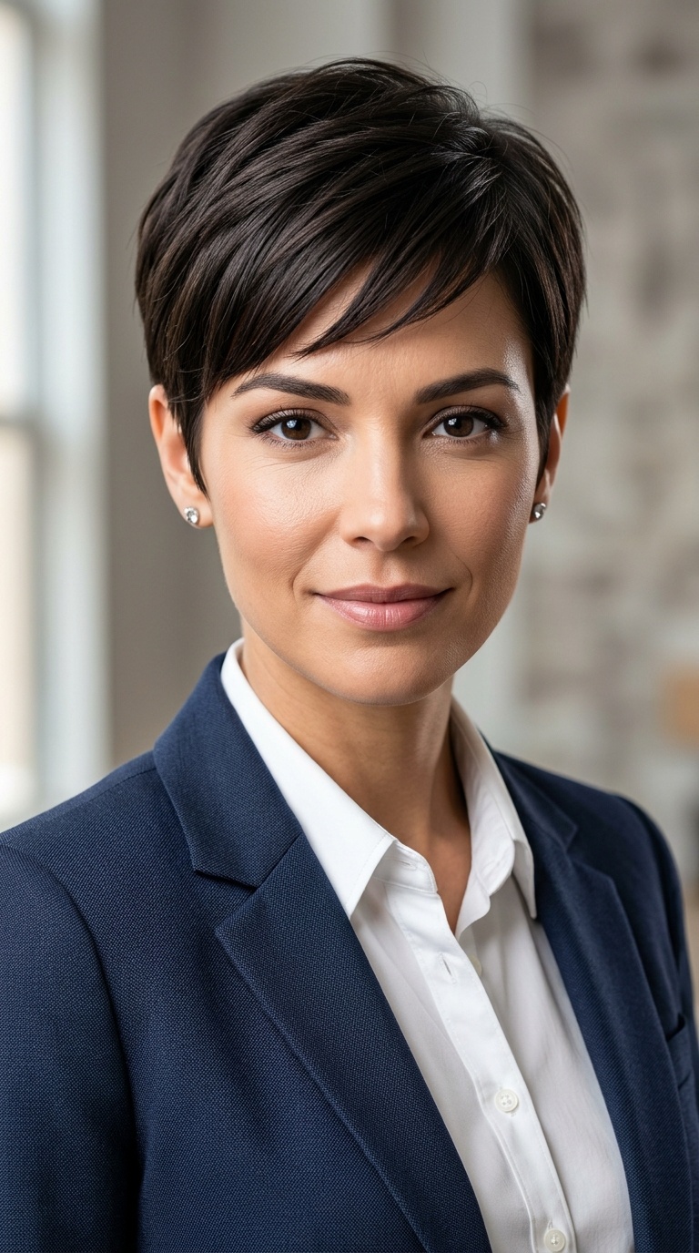 Sleek Pixie Cut