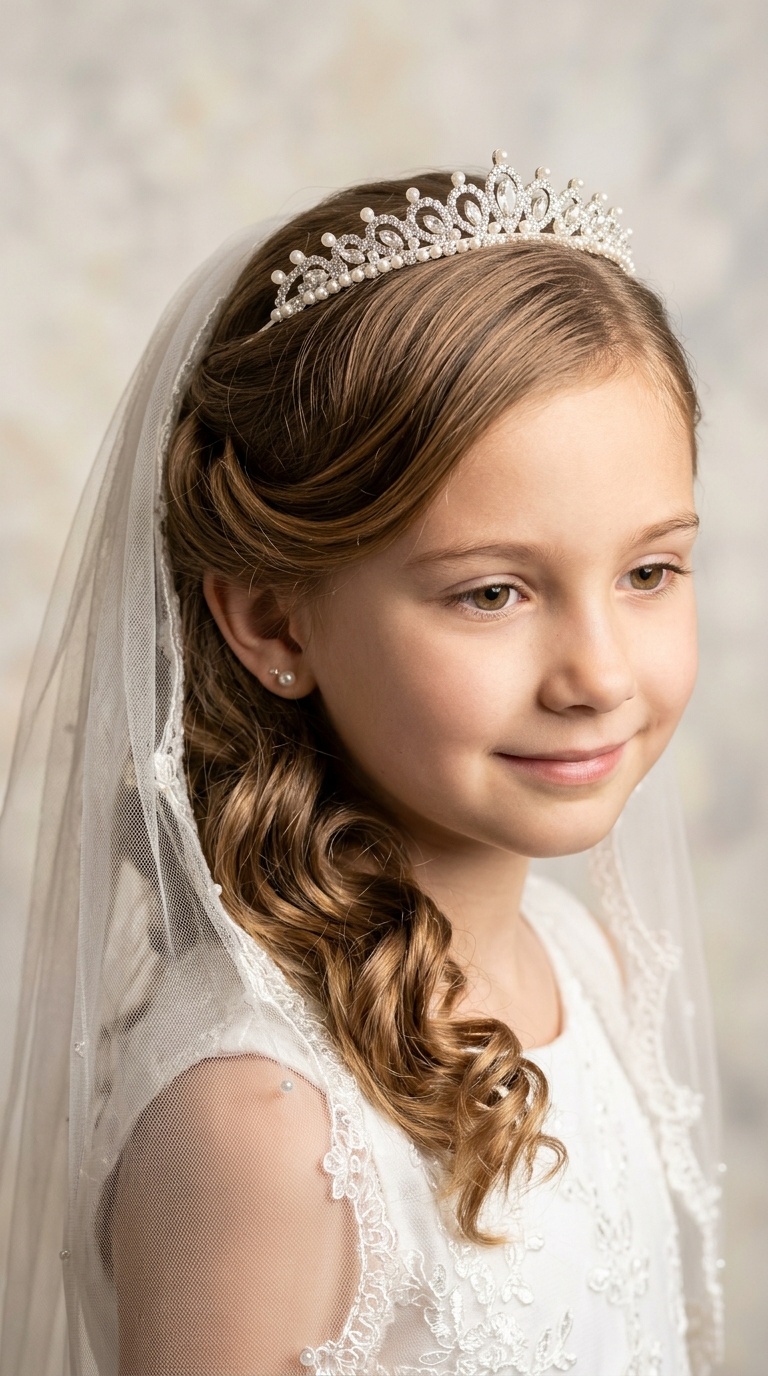 Sleek Side-Swept Curls