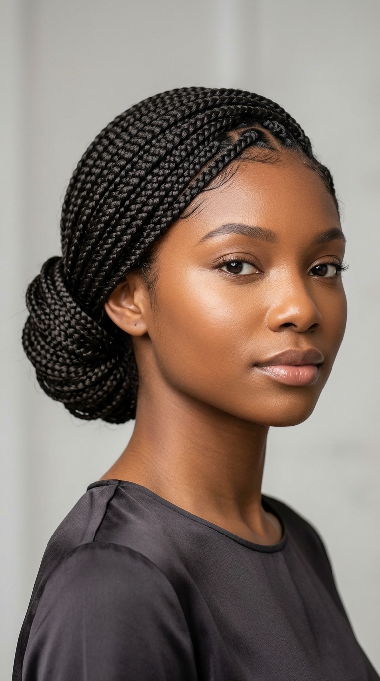Sleek Side-Swept Updo