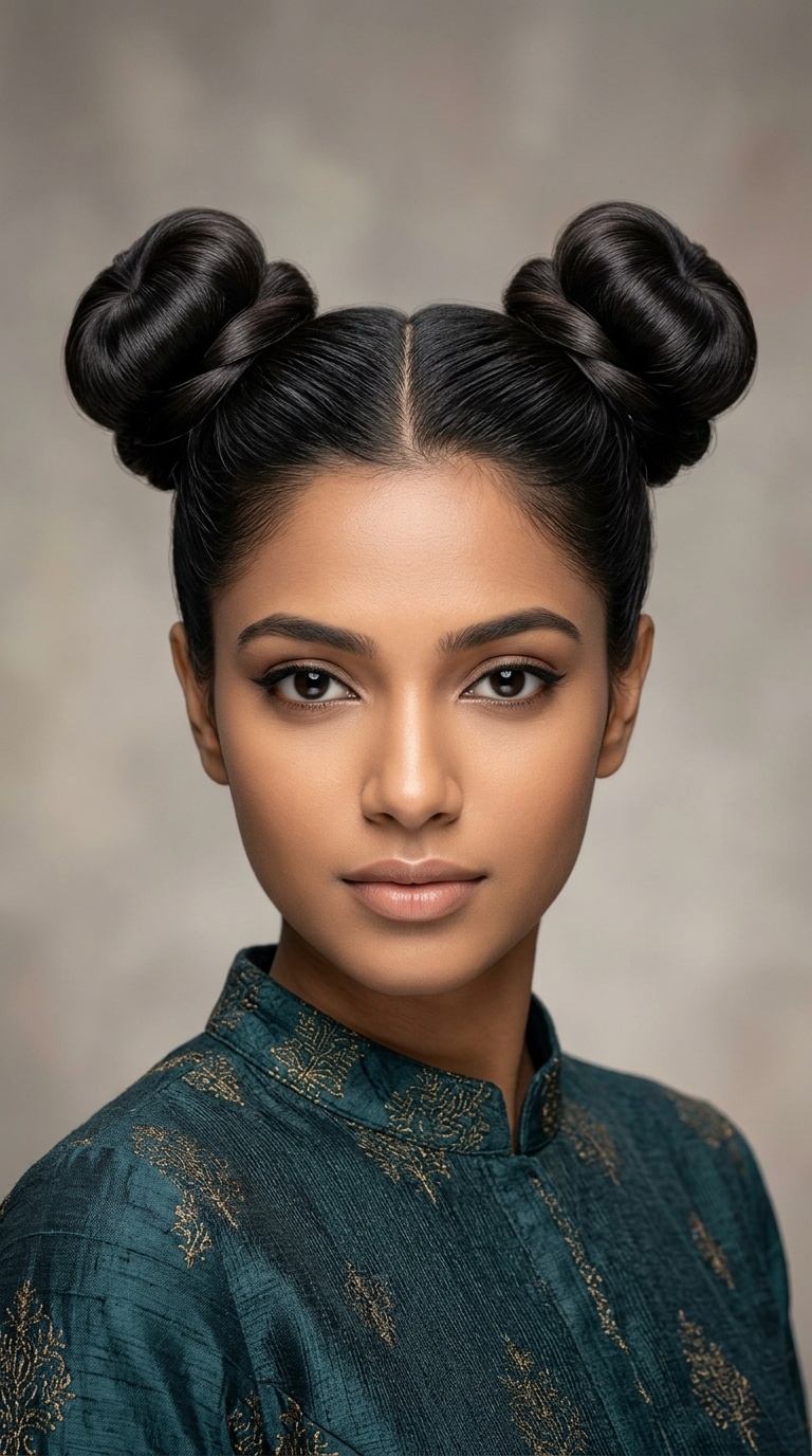 Sleek Space Buns