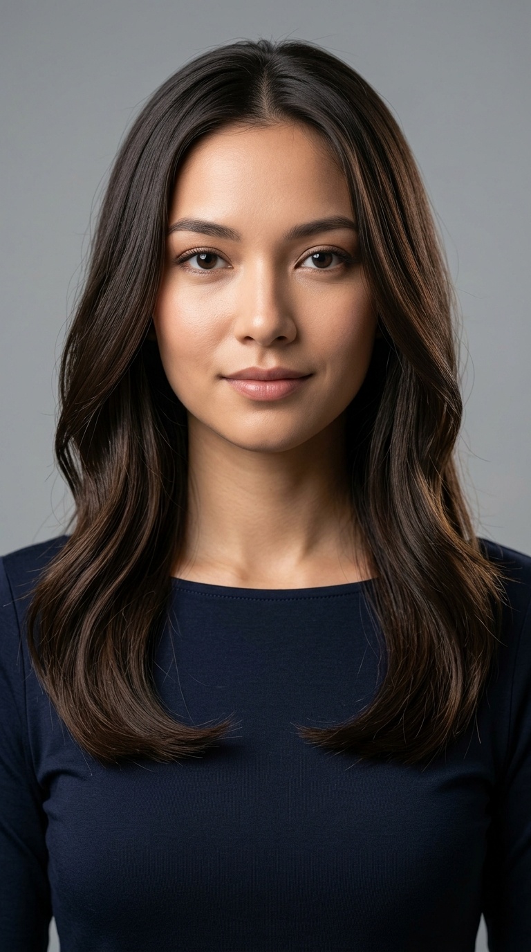 Sleek Tapered Ends with Soft Waves