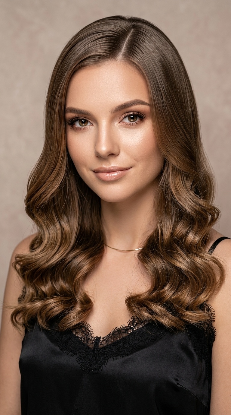Sleek Top with Curled Ends