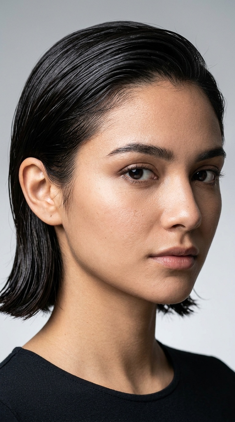 Sleek Tucked-Behind-Ear Bob
