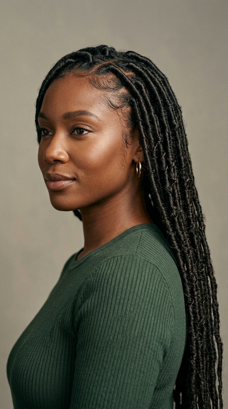 Sleek Waist-Length Wraps