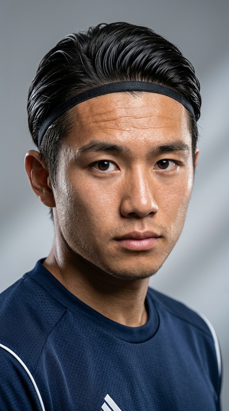 Slick-Back with Non-Slip Headband