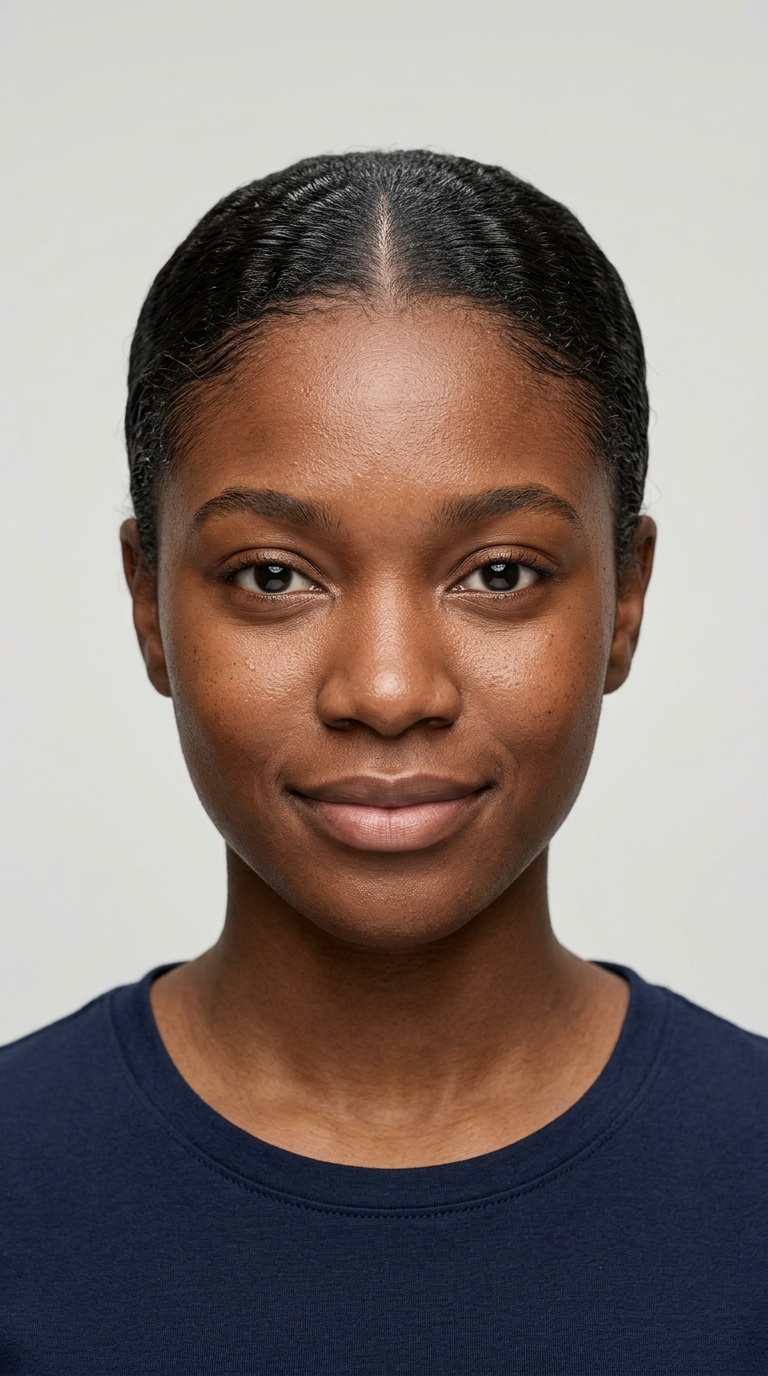 Slicked-Back Natural Texture
