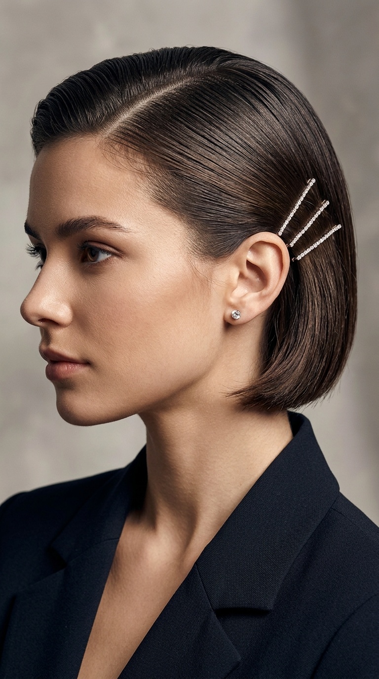 Slicked Back One-Sided Glam