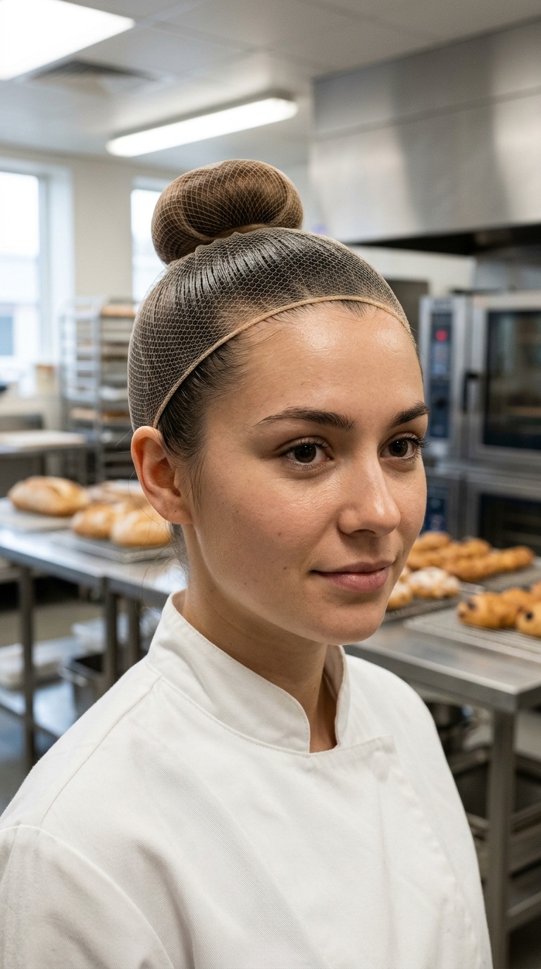 Slicked-Back Top Knot