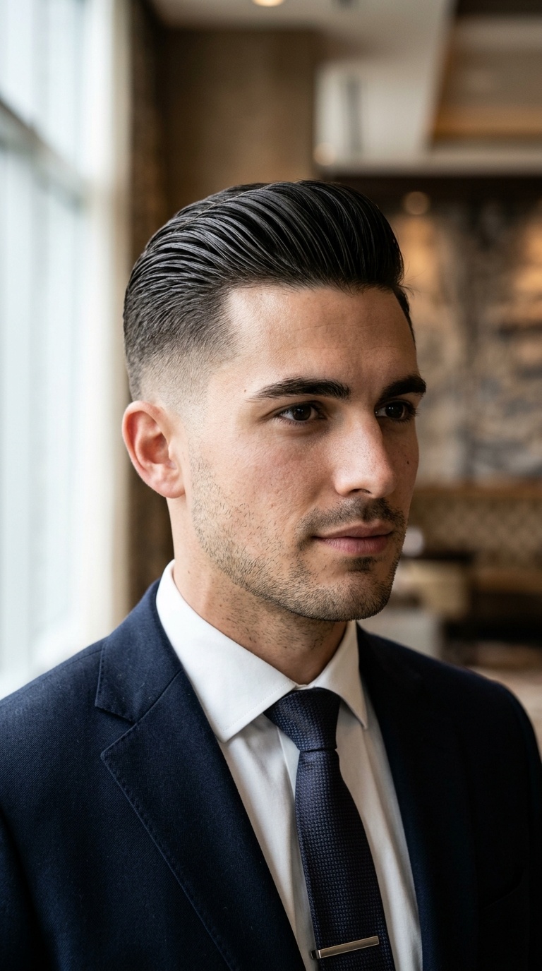 Slicked Back Undercut