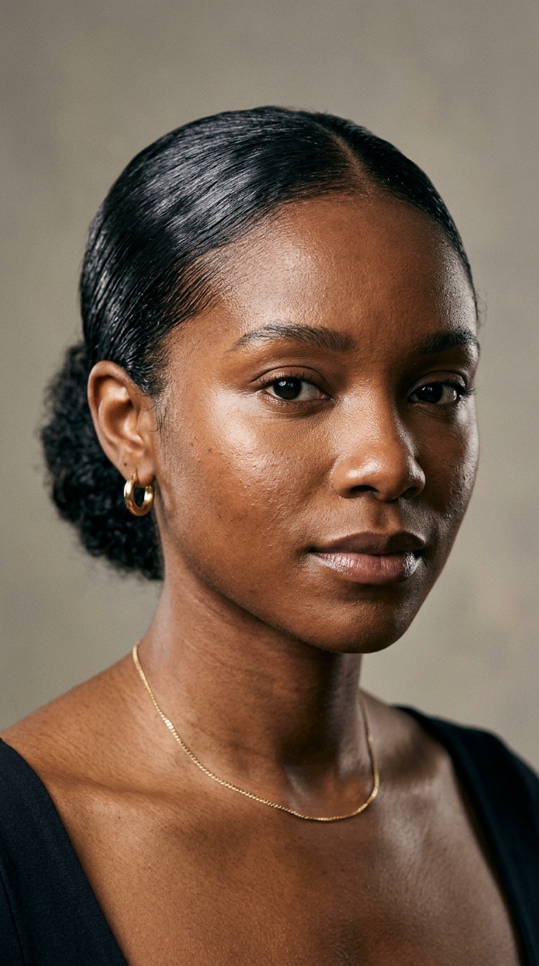 Slicked-Back Wet Look