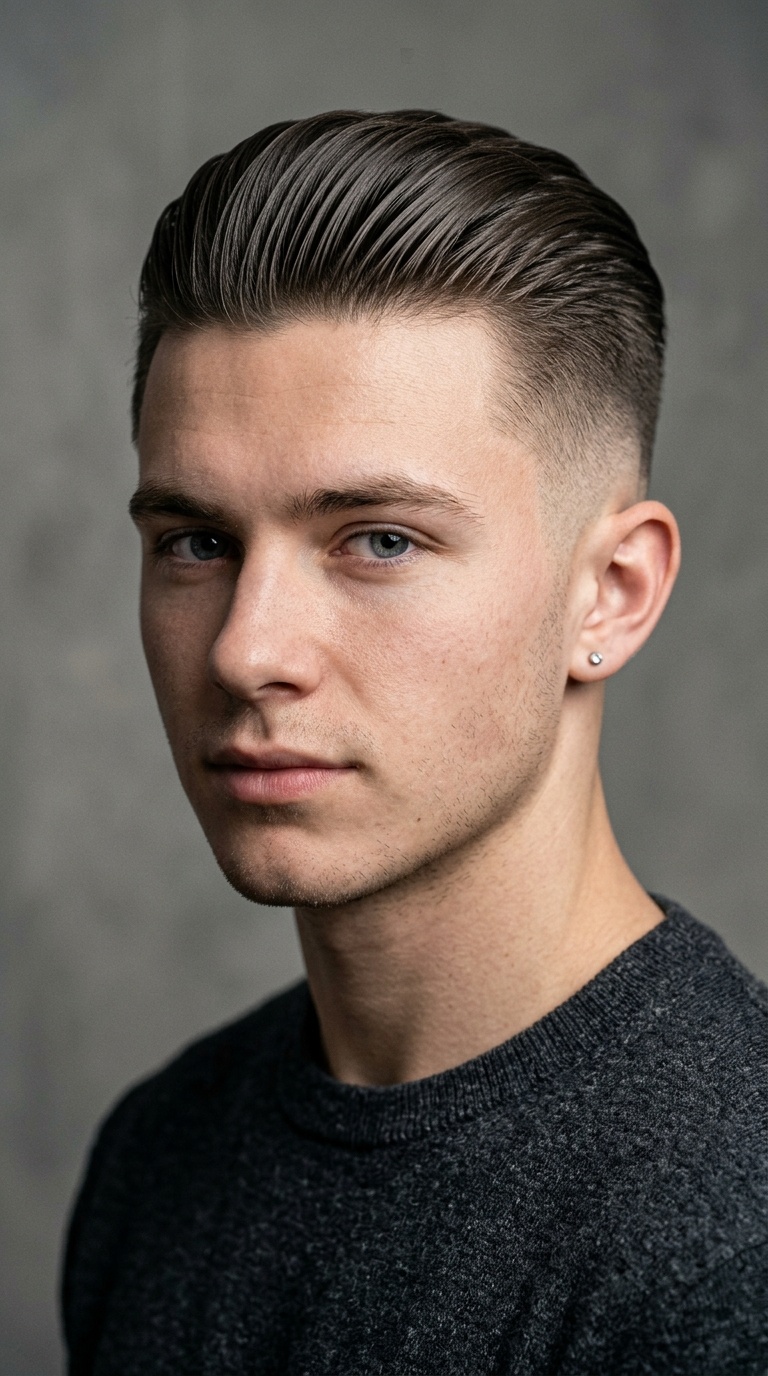 Slicked Back with Fade