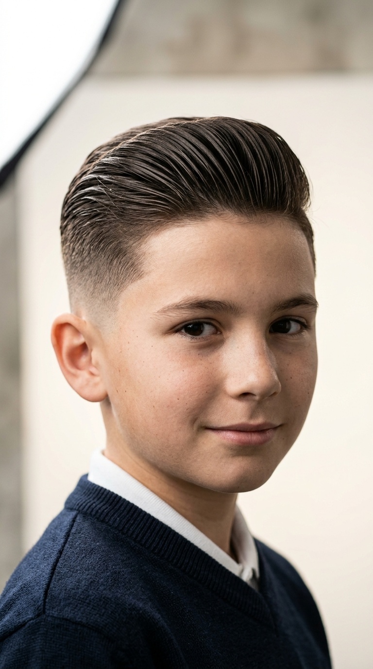Slicked Back with Fade