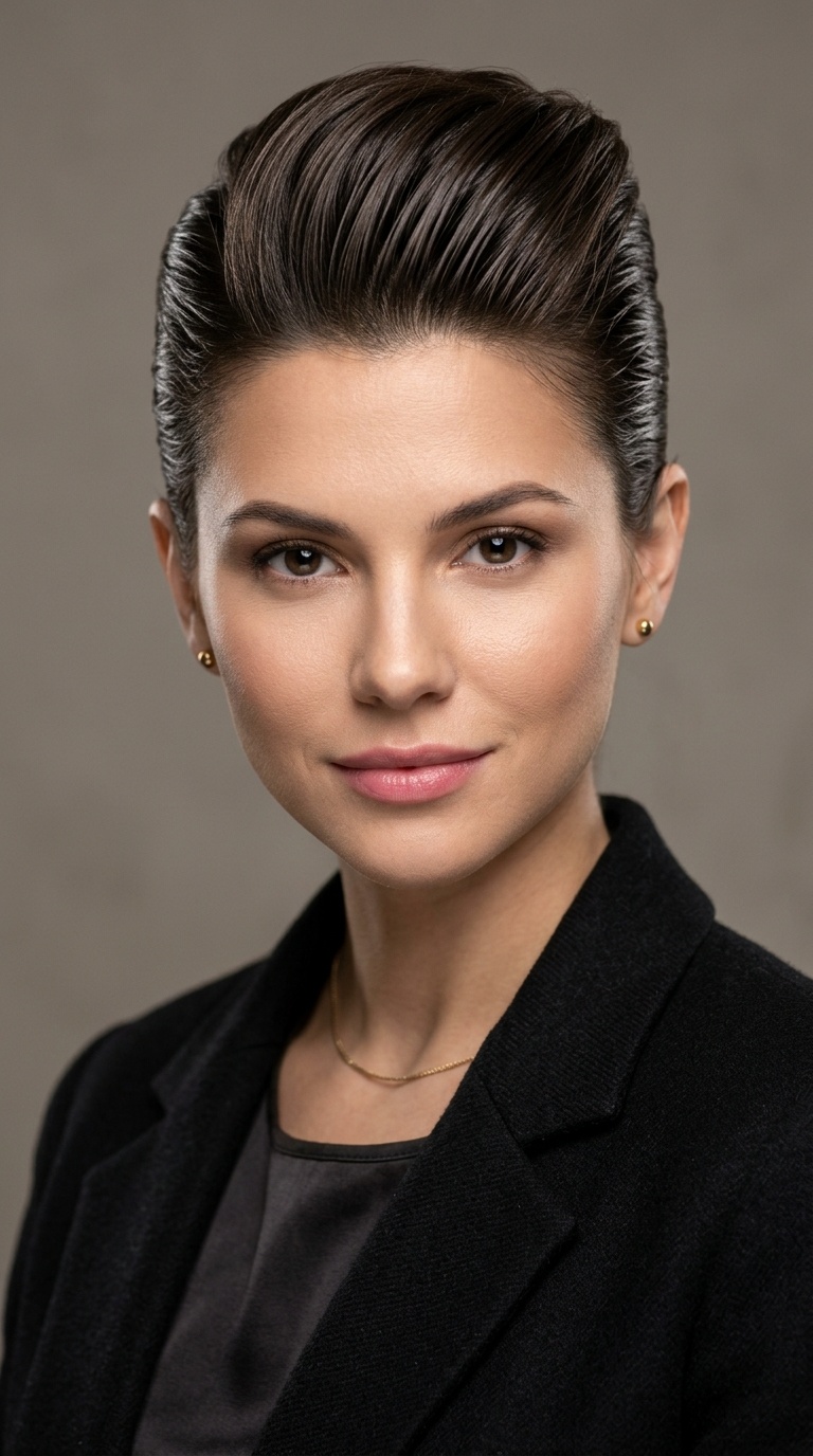 Slicked Back with Volume