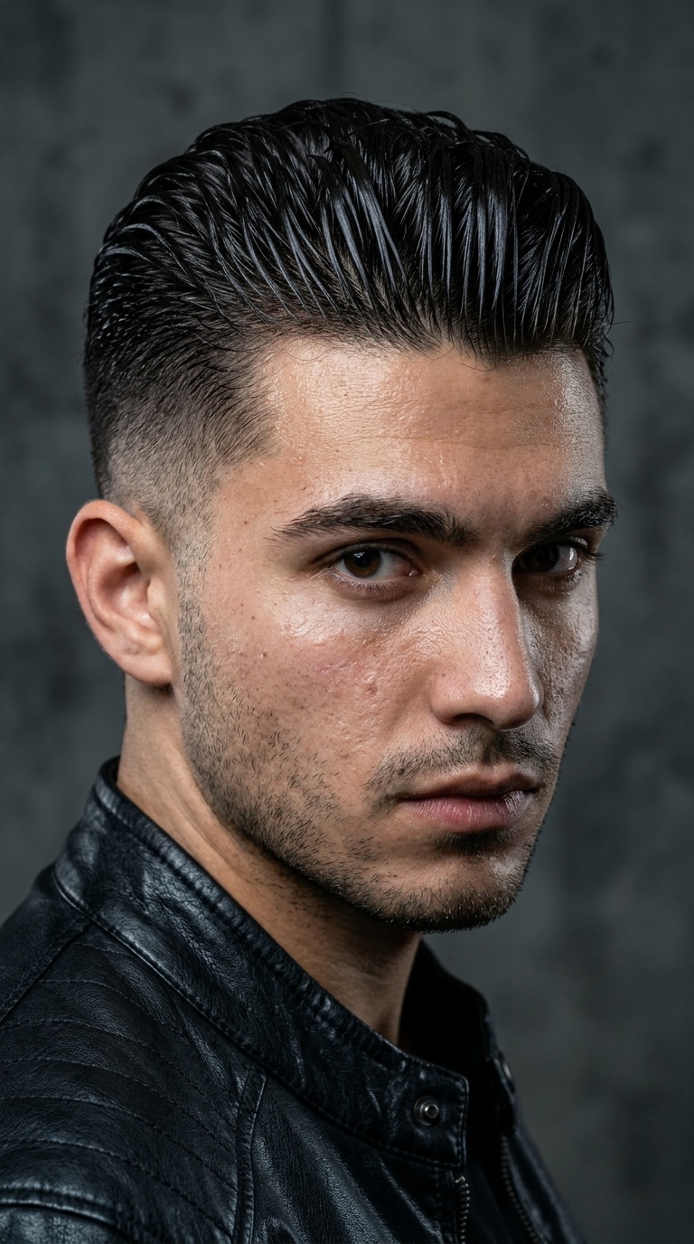 Slicked Undercut Contrast