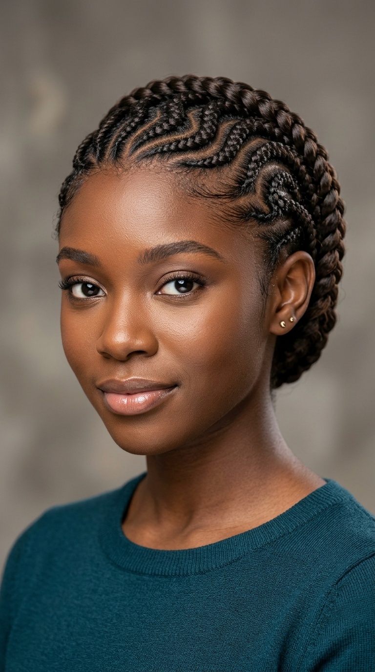 Snake-Effect Curved Braids