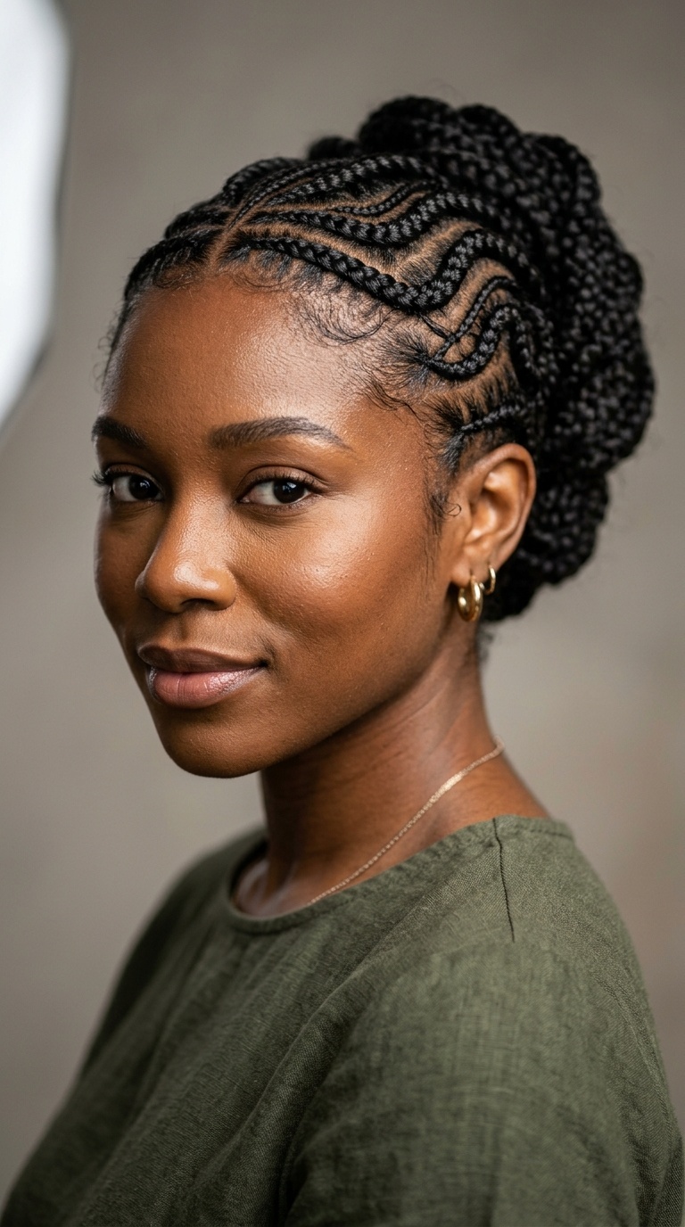 Snake Pattern Cornrows