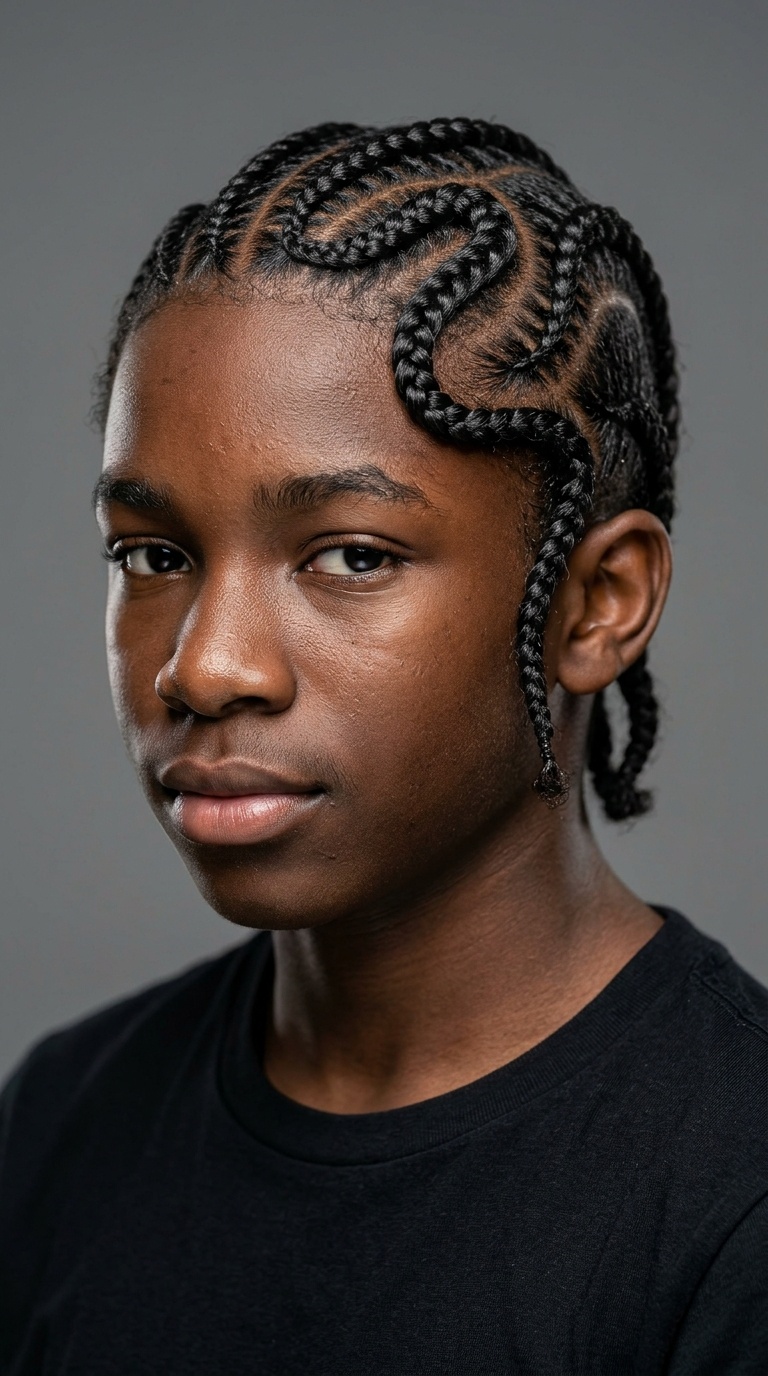 Snake Pattern Curvy Braids