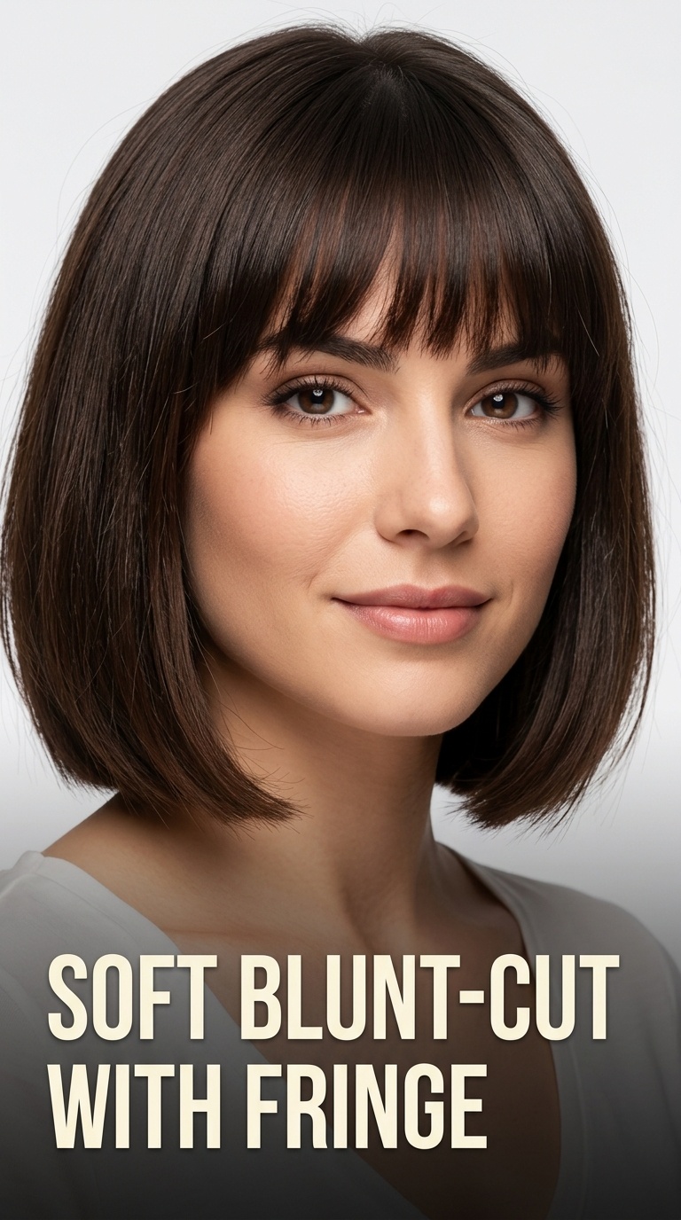 Soft Blunt-Cut with Fringe