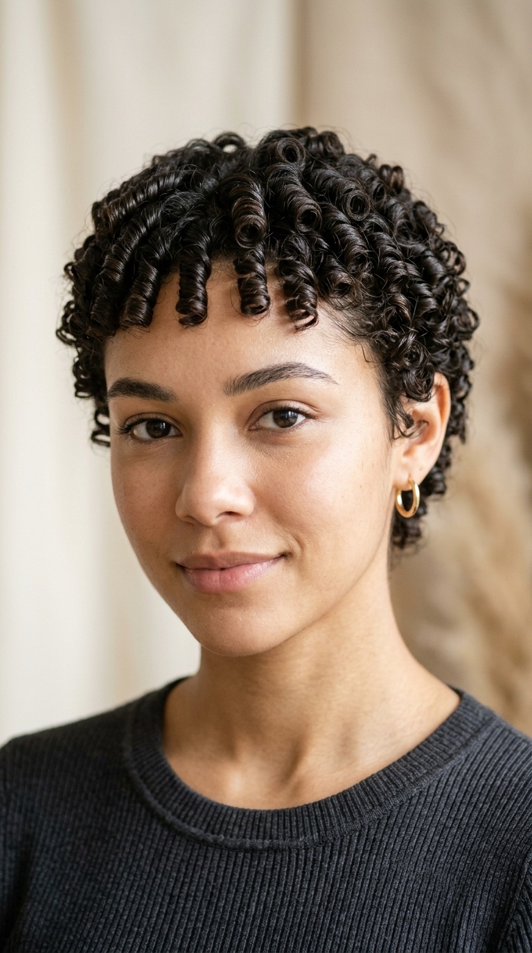 Soft Coiled Pin Curls