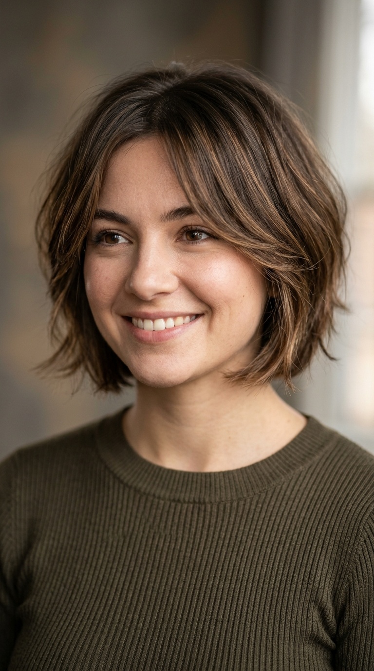 Soft Layered French Bob