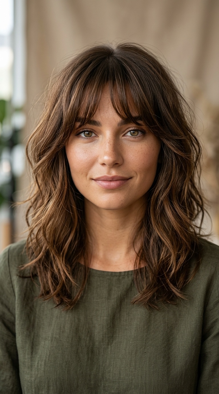Soft Layers with Bardot Bangs
