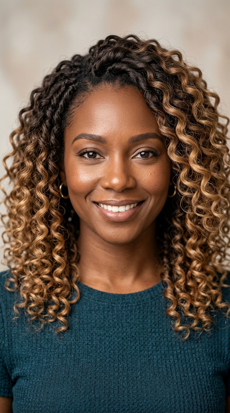 Soft Ombre Curly Crochet Braids