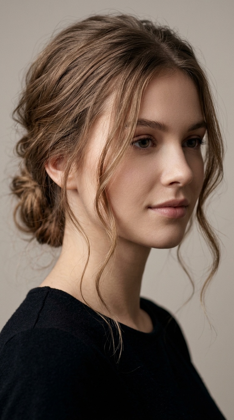 Soft Romantic Face-Framing Tendrils