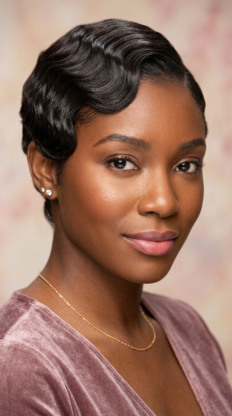 Soft Romantic Finger Waves