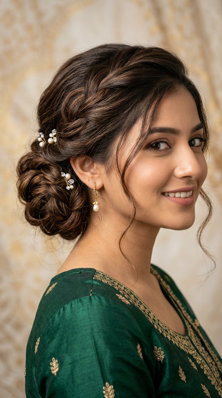Soft Romantic Side Bun