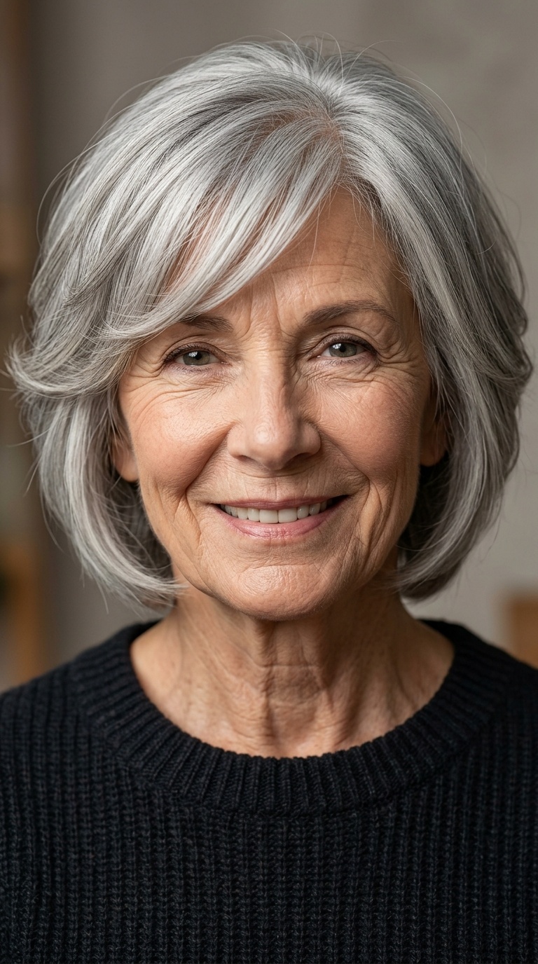 Soft Tapered Cut with Side-Swept Fringe