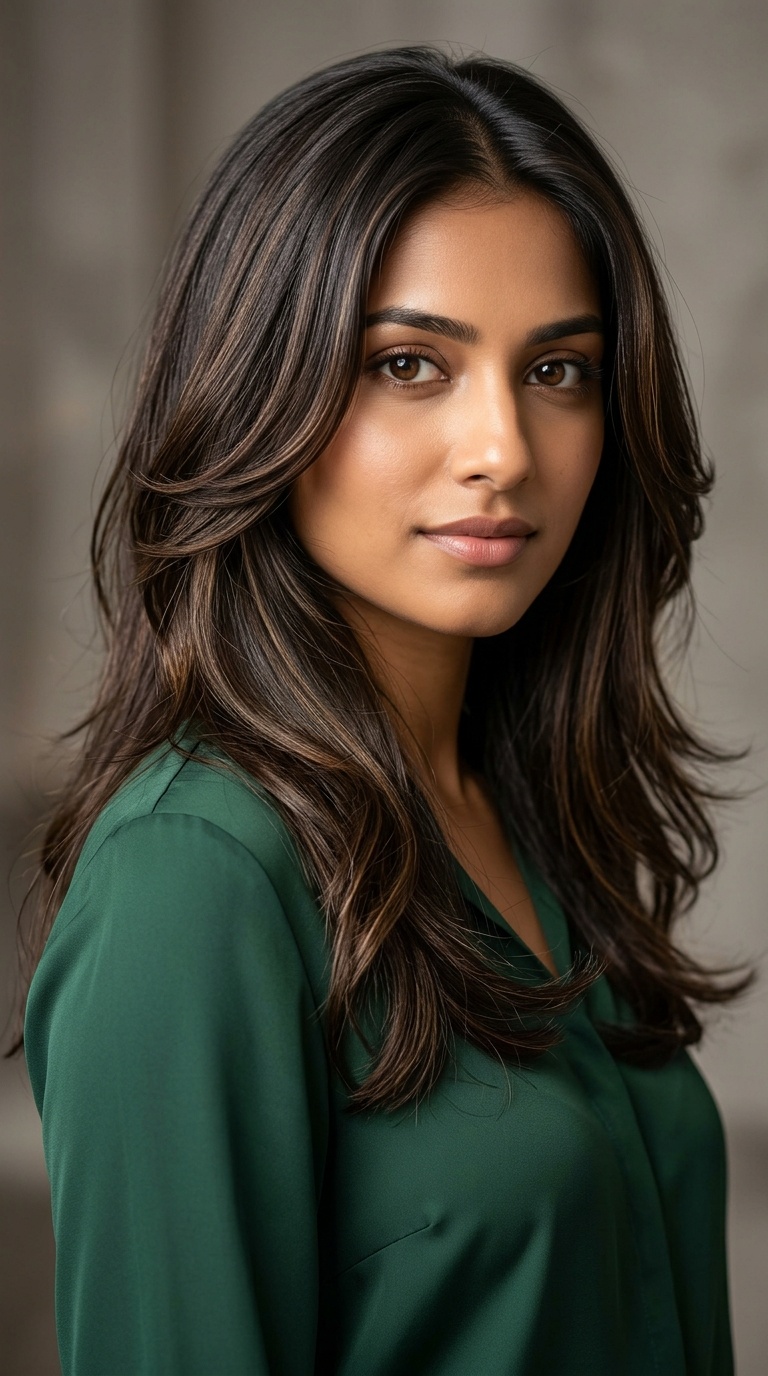 Soft U-Shape with Face Framing Layers