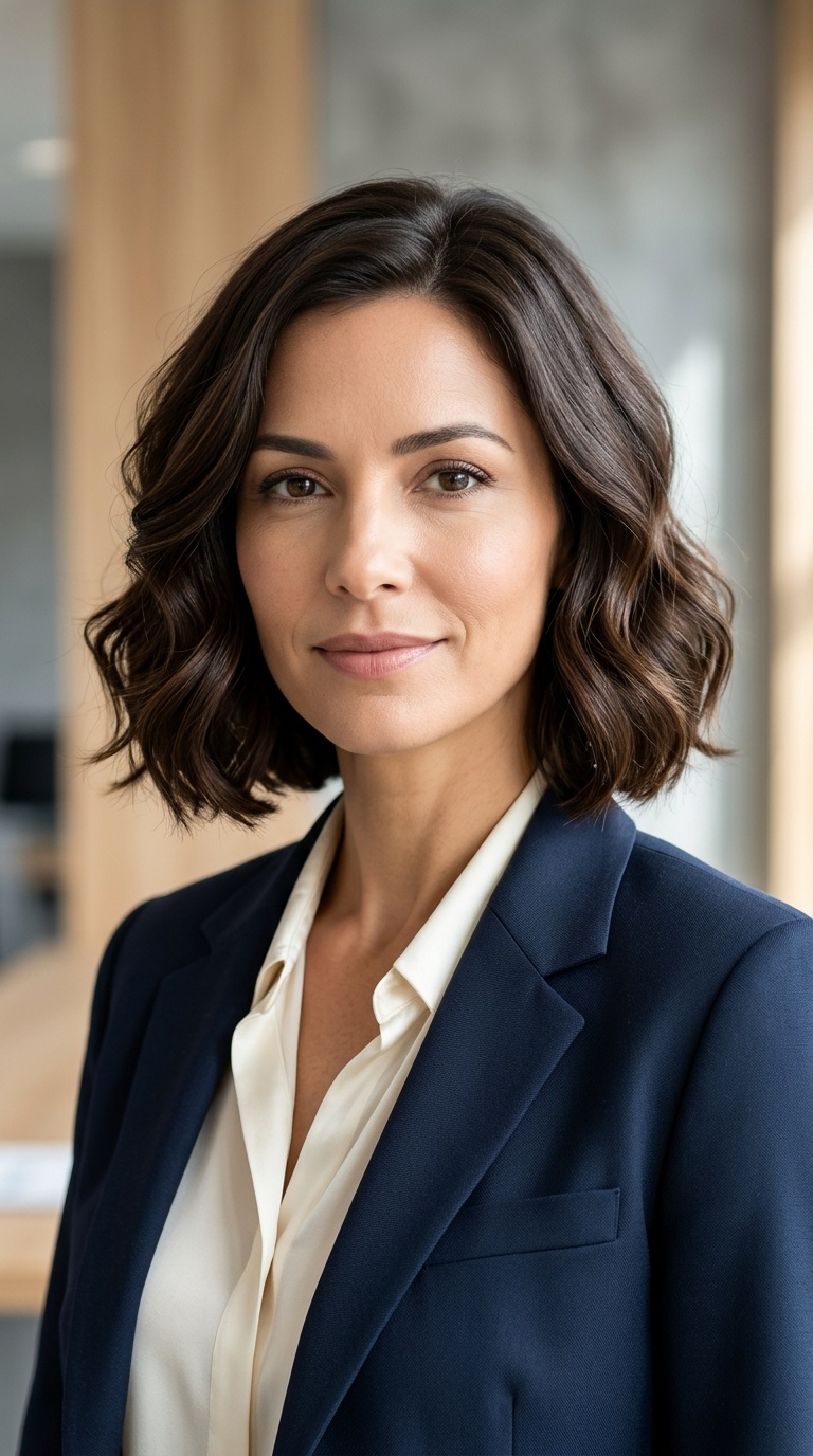 Soft Waves for Mid-Length Hair