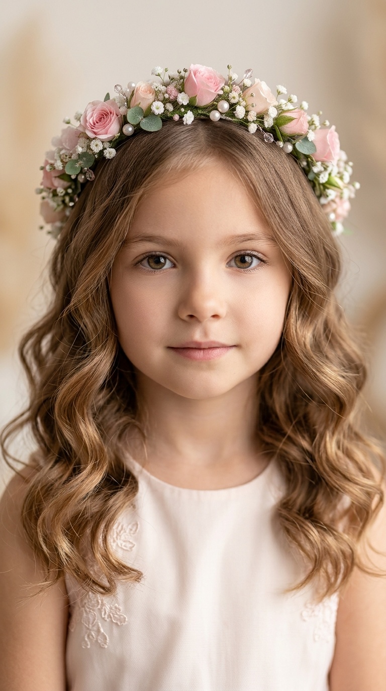 Soft Waves with a Floral Halo