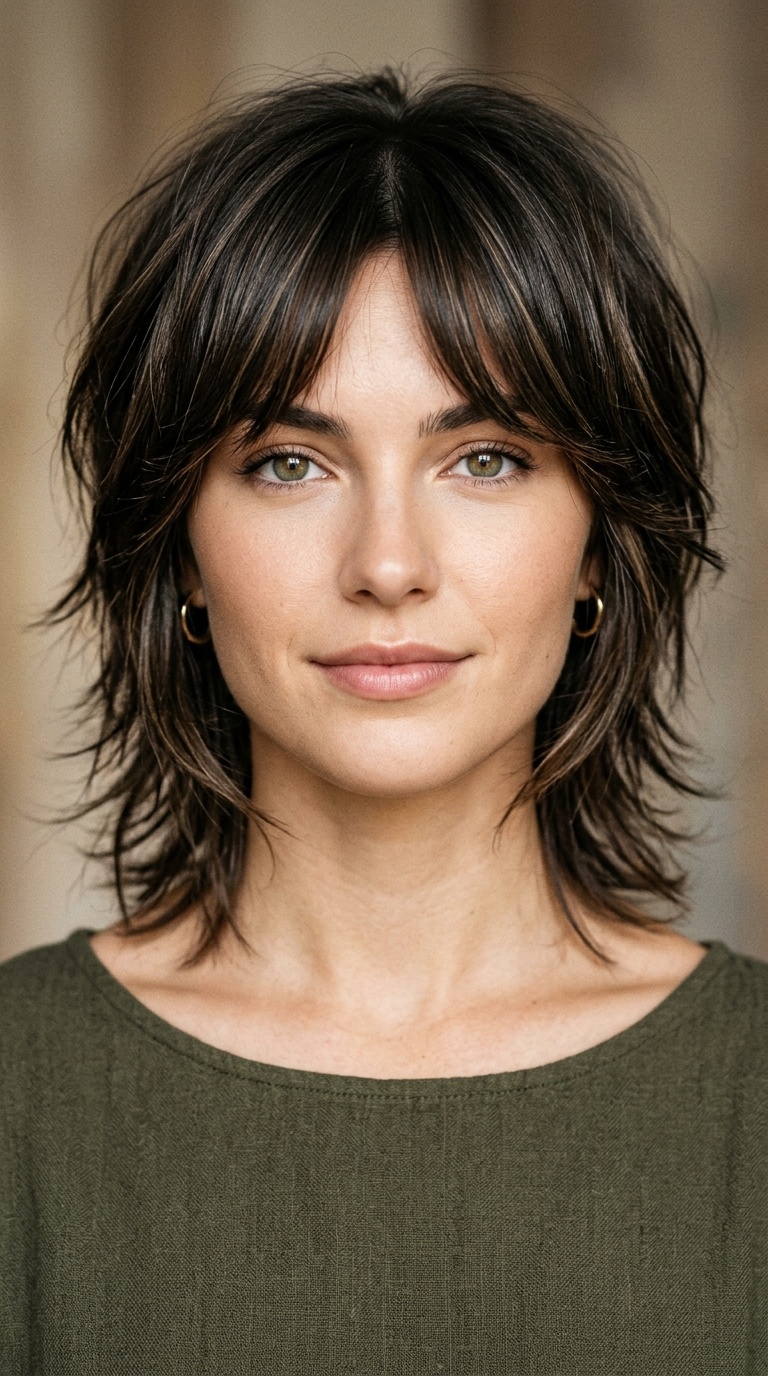 Soft Wolf Cut for Short Hair