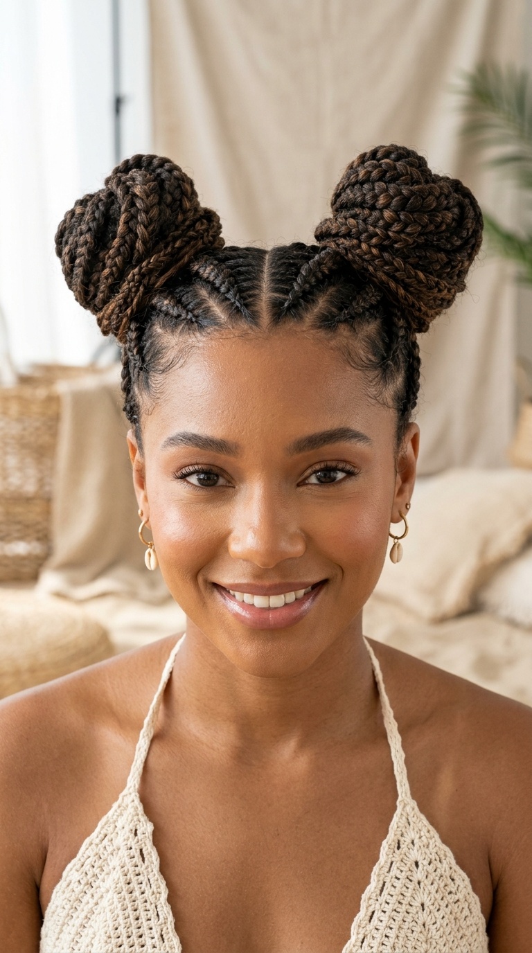 Space Bun Braids