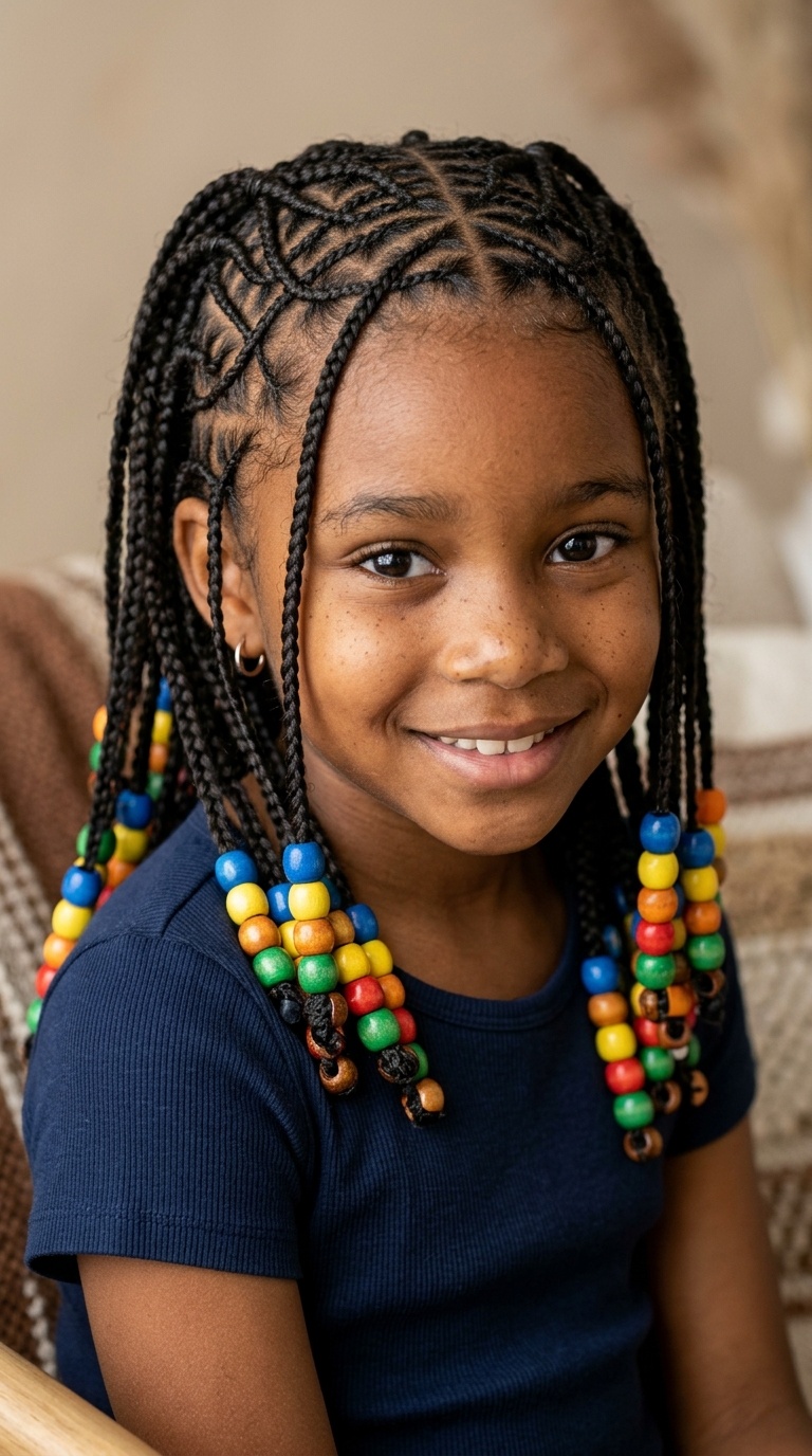 Spider Web Braids with Chunky Beads