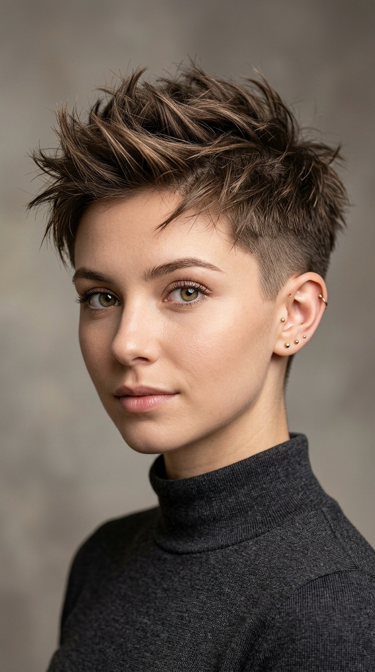 Spiky Pixie with Undercut