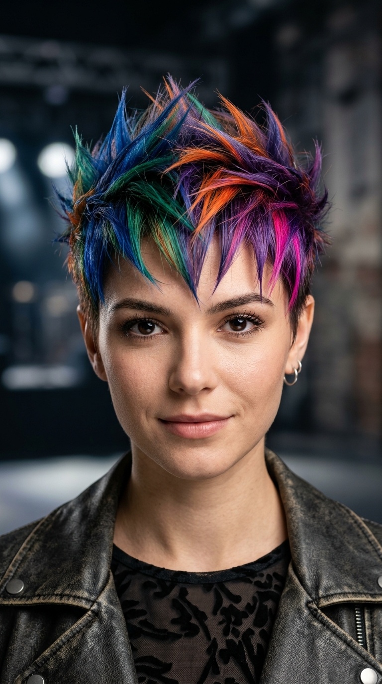 Spiky Taper with Vivid Colors
