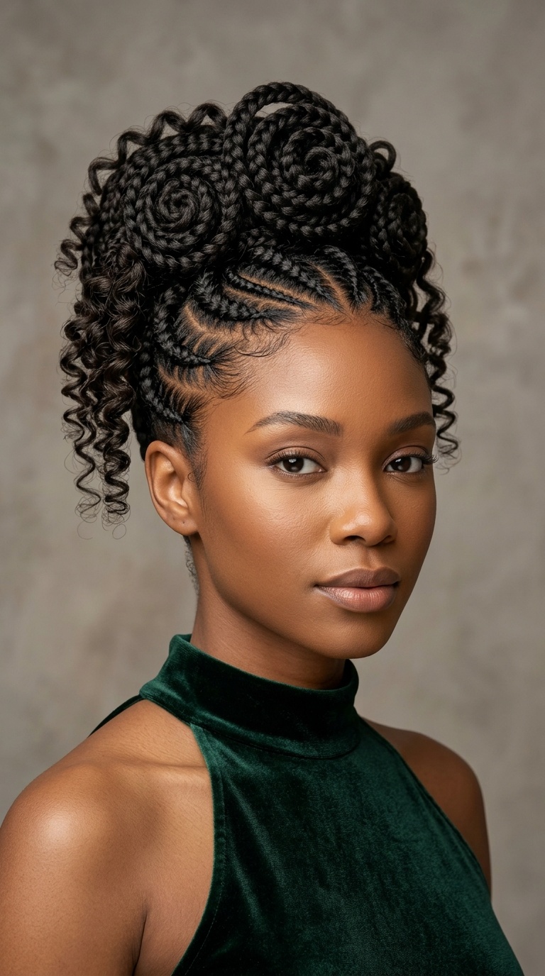 Spiral Rose Updo
