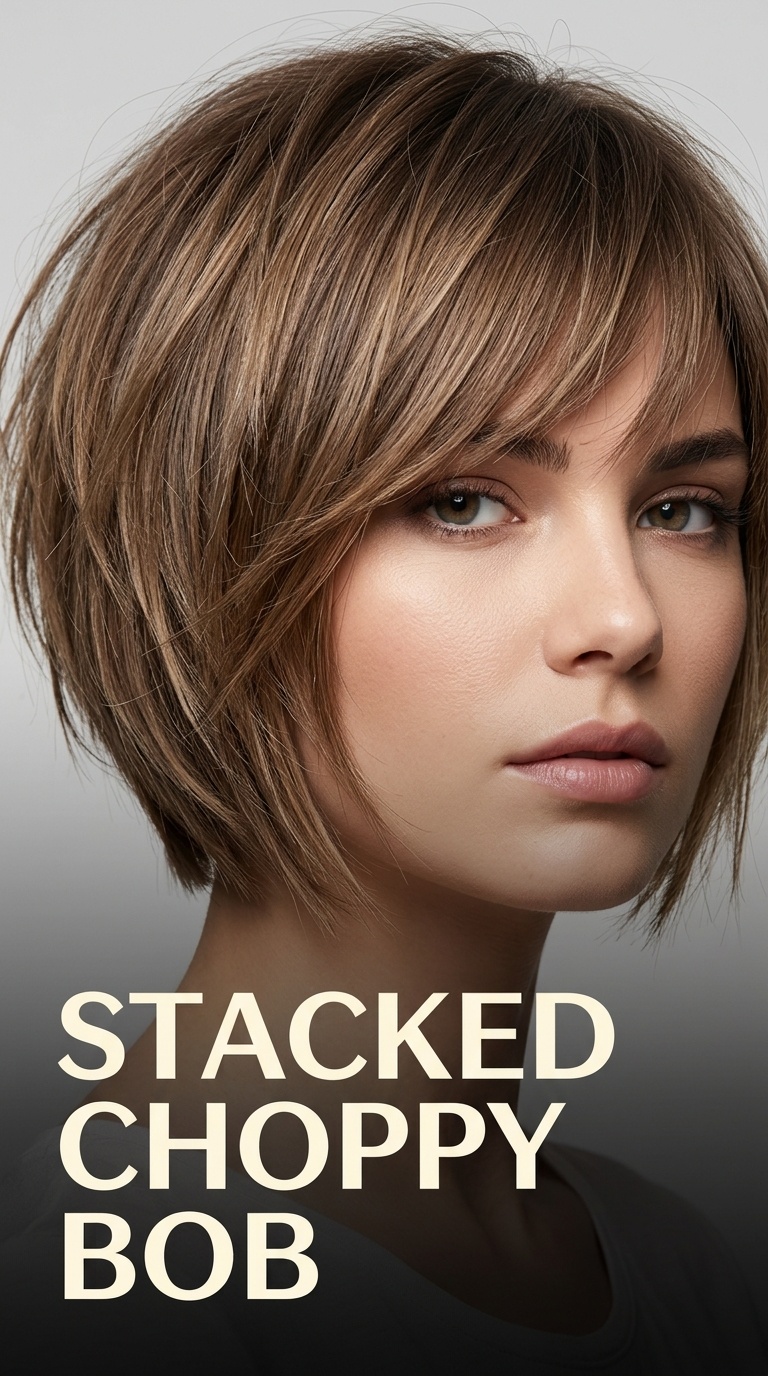Stacked Choppy Bob