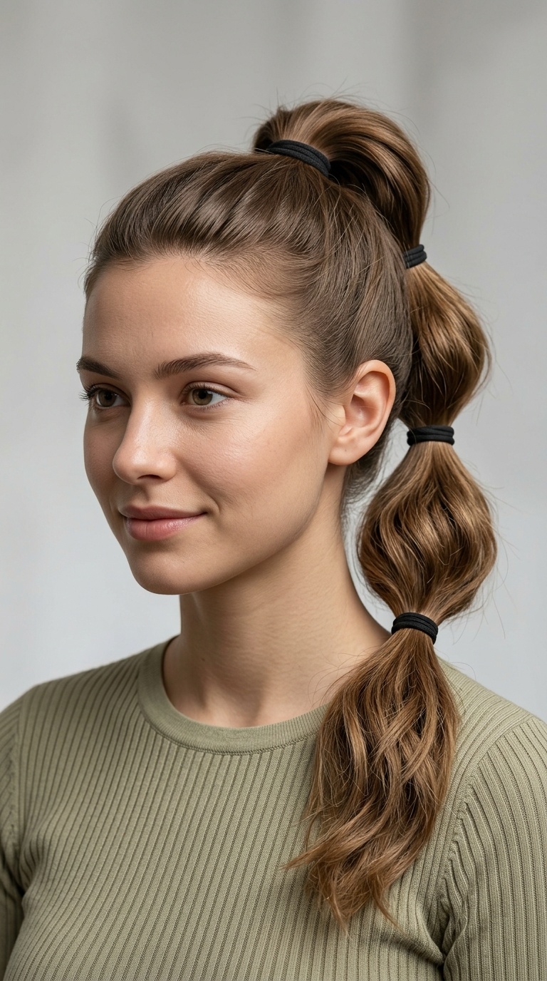 Stacked Ponytails